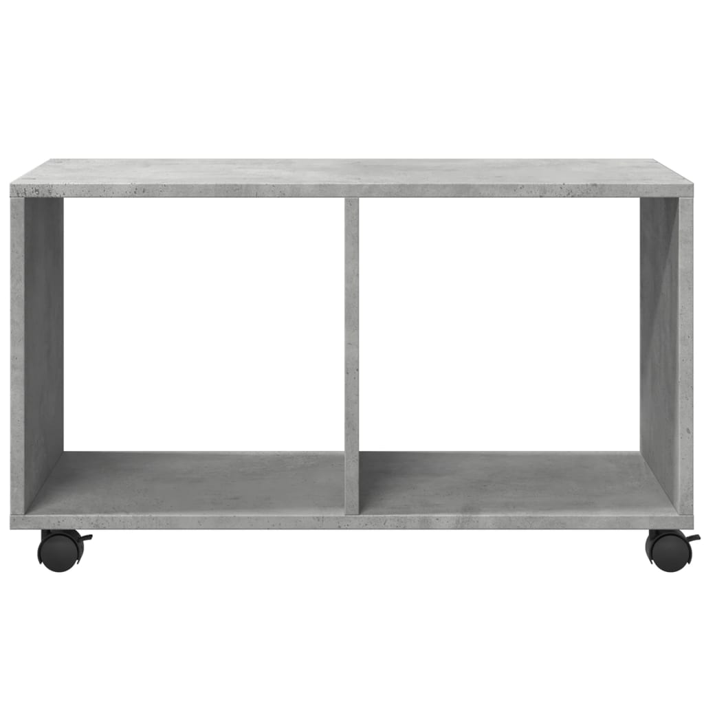 Concrete Grey Rolling Cabinet 72x33x42.5 cm - Engineered Wood