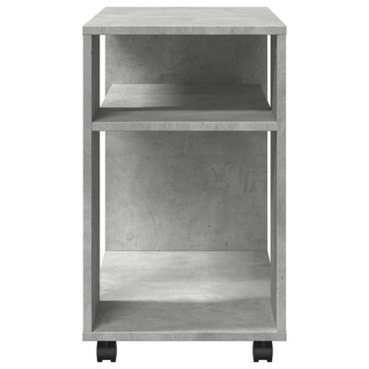 Mobile Concrete Grey Side Table 70x35x60 cm - Engineered Wood