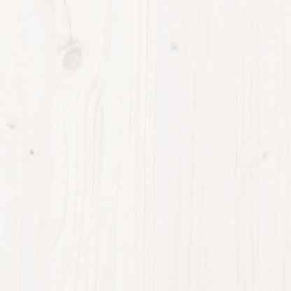 Solid Pine Wood White Bed Frame 200x200 cm Without Mattress