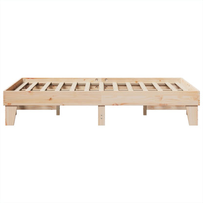 Solid Pine Wood Bed Frame 120x200 cm - Sturdy, No Mattress