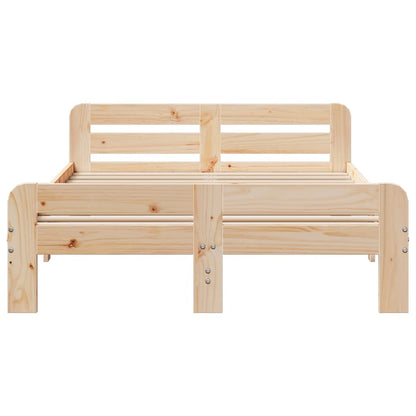 Solid Pine Bed Frame 120x200 cm - No Mattress Included