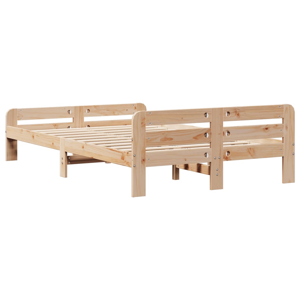 Solid Pine Bed Frame 120x200 cm - No Mattress Included