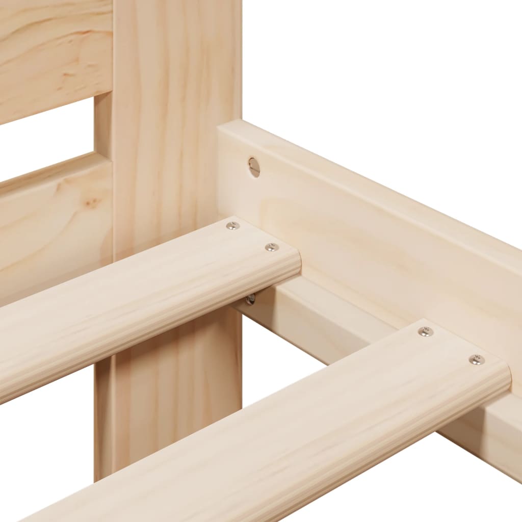 Solid Pine Bed Frame 120x200 cm - No Mattress Included
