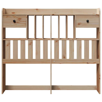 Solid Pine Headboard with Storage - 135 cm | Stylish & Functional