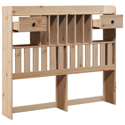 Solid Pine Headboard with Storage - 135 cm | Stylish & Functional