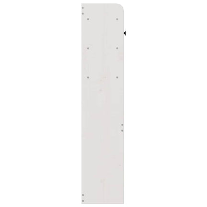 Headboard with Storage White 75 cm Solid Wood Pine