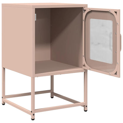 Pink Bedside Cabinet, Cold-Rolled Steel, 36x39x60.5 cm