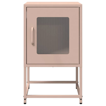 Pink Bedside Cabinet, Cold-Rolled Steel, 36x39x60.5 cm