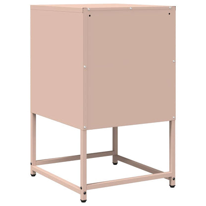 Pink Bedside Cabinet, Cold-Rolled Steel, 36x39x60.5 cm