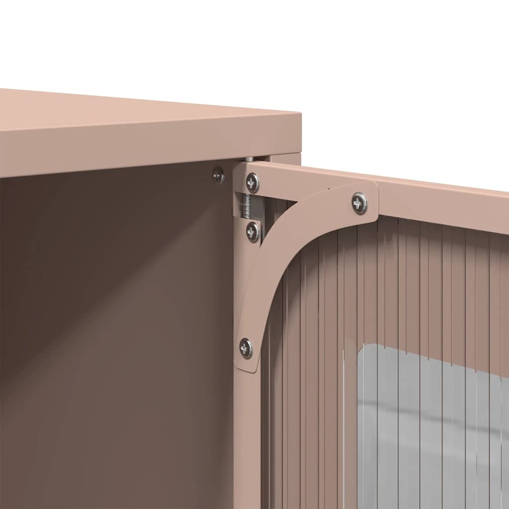 Pink Bedside Cabinet, Cold-Rolled Steel, 36x39x60.5 cm