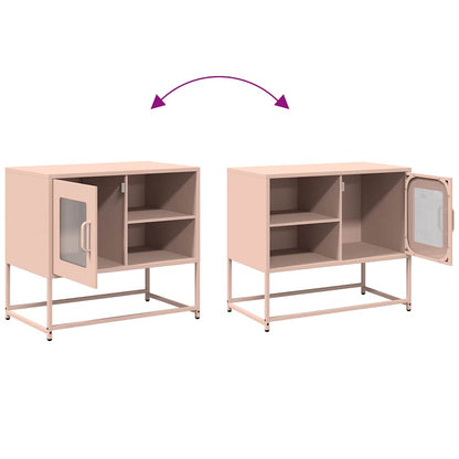 TV Cabinet Pink 68x39x60.5 cm Steel