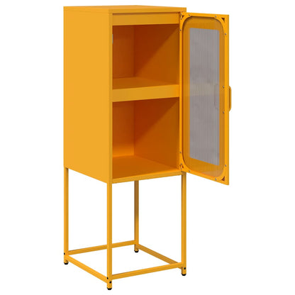 Mustard Yellow Steel Sideboard 36x39x107 cm – Stylish Storage Solution