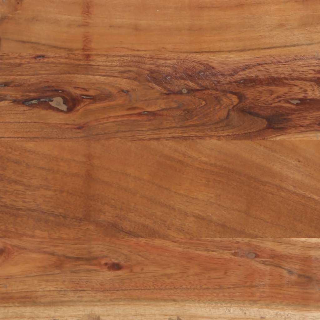 Solid Acacia Wood Bedside Cabinet 40x40x59 cm - Natural Finish