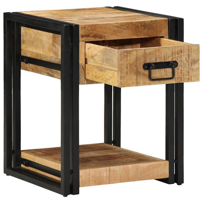 Solid Mango Wood Bedside Cabinets Set - 40x40x50 cm (2 pcs)