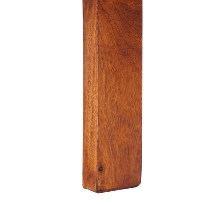 Compact Solid Acacia Wood Bedside Cabinet 40x40x36 cm - Natural Finish