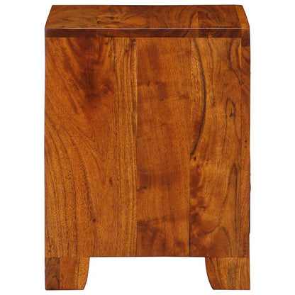 Solid Acacia Wood Bedside Cabinet 35x35x45 cm - Stylish & Durable