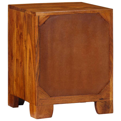 Solid Acacia Wood Bedside Cabinet 35x35x45 cm - Stylish & Durable