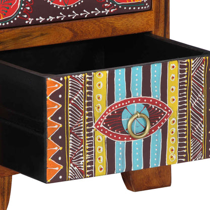 Solid Acacia Wood Bedside Cabinet 35x35x45 cm - Stylish & Durable