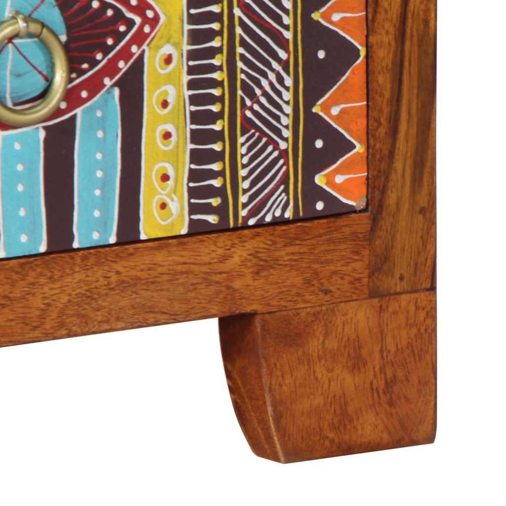 Solid Acacia Wood Bedside Cabinet 35x35x45 cm - Stylish & Durable