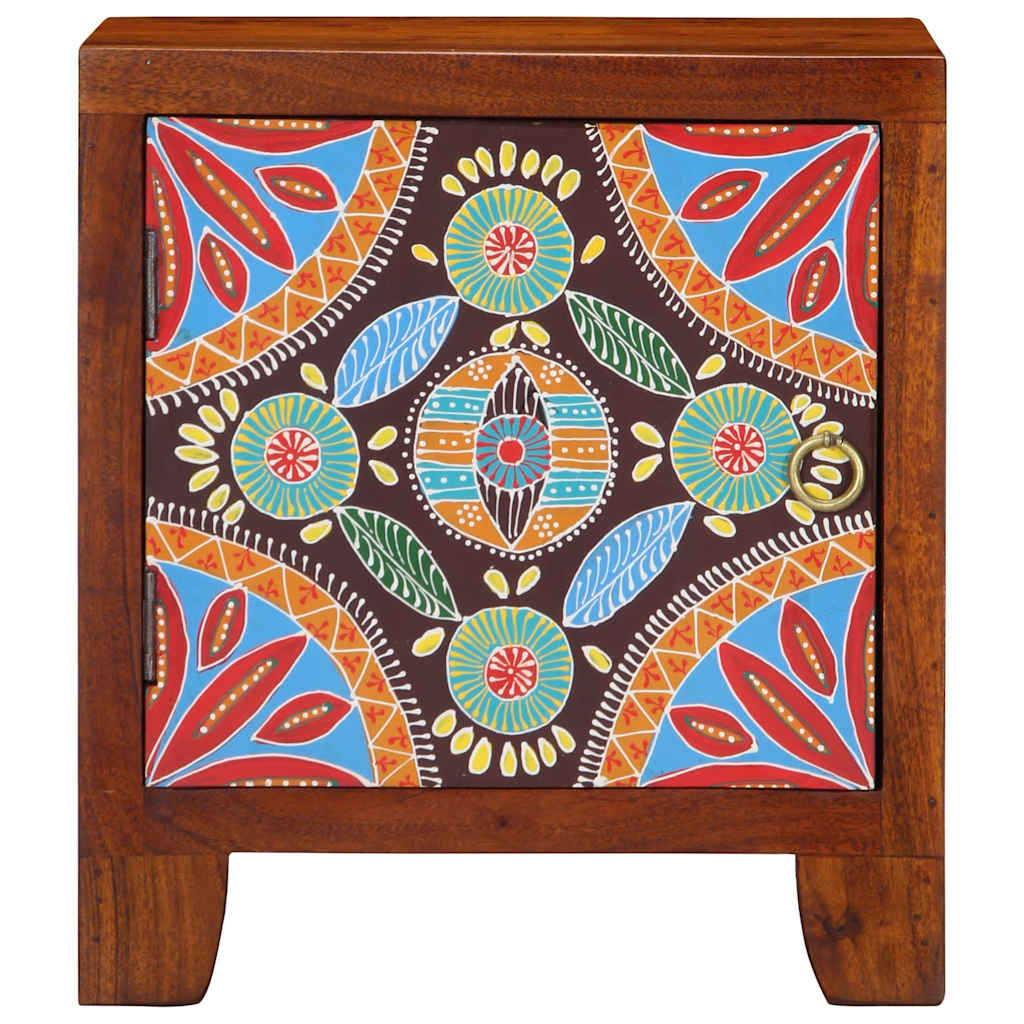 Solid Acacia Wood Bedside Cabinets - Set of 2, 40x30x45 cm