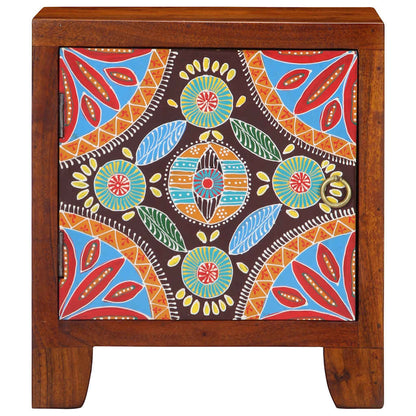 Solid Acacia Wood Bedside Cabinets - Set of 2, 40x30x45 cm