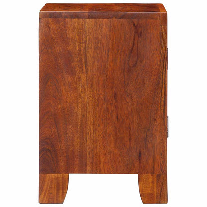Solid Acacia Wood Bedside Cabinets - Set of 2, 40x30x45 cm