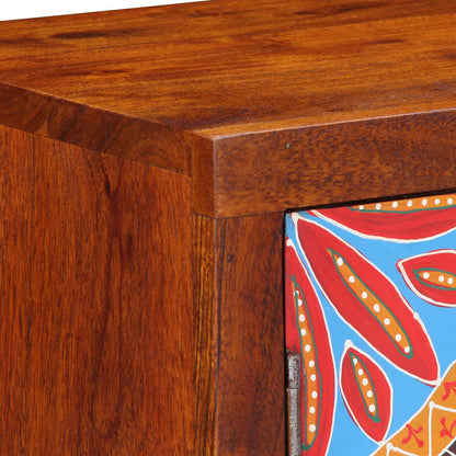 Solid Acacia Wood Bedside Cabinets - Set of 2, 40x30x45 cm