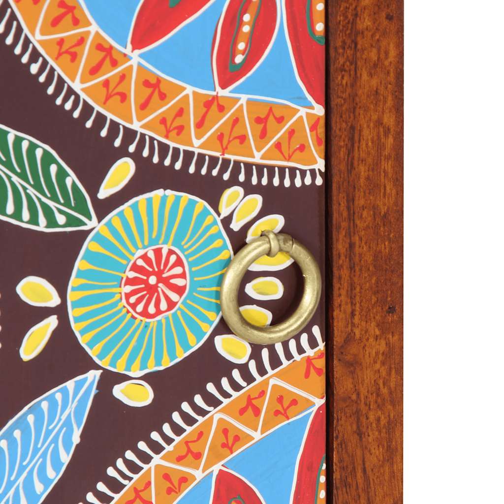 Solid Acacia Wood Bedside Cabinets - Set of 2, 40x30x45 cm