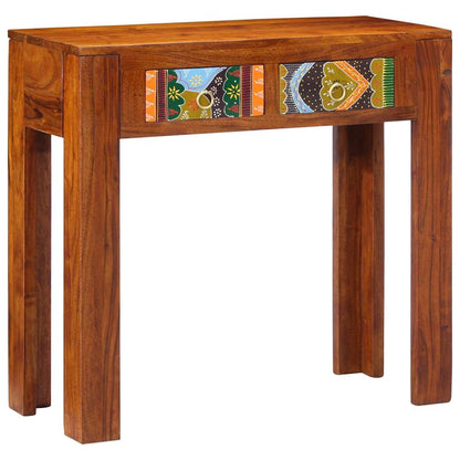 Solid Wood Acacia Console Table 80x35x75 cm - Elegant & Durable