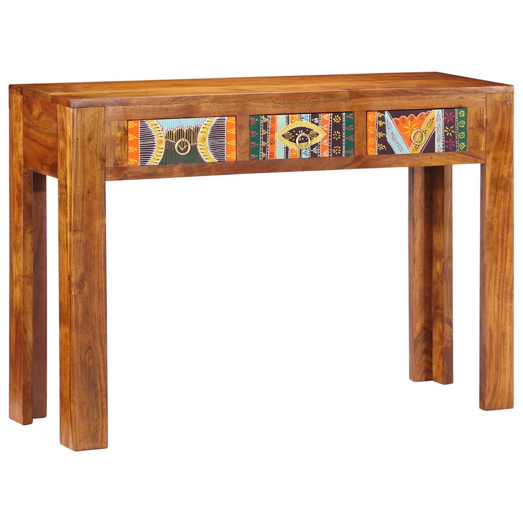 Solid Acacia Wood Console Table 110x35x75 cm - Elegant Design
