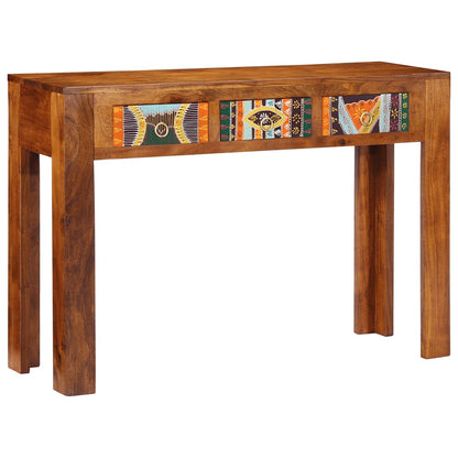 Solid Acacia Wood Console Table 110x35x75 cm - Elegant Design