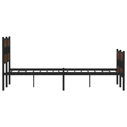 Bed Frame without Mattress with Headboard and Footboard 137x190 cm