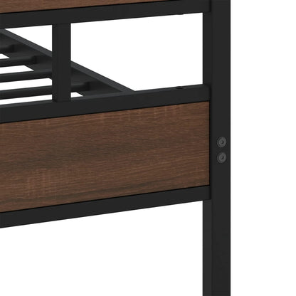 Bed Frame without Mattress with Headboard and Footboard 137x190 cm
