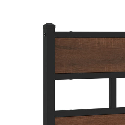 Bed Frame without Mattress with Headboard and Footboard 137x190 cm