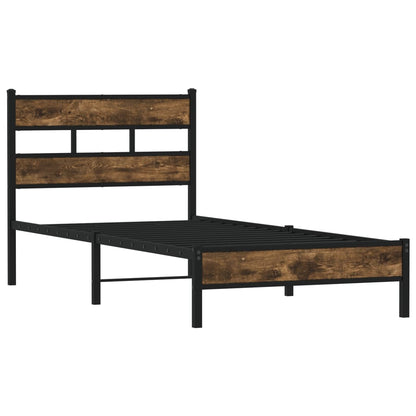 Sonoma Oak Bed Frame with Headboard 100x190 cm - No Mattress