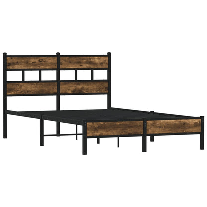 Sonoma Oak Bed Frame 120x200 cm with Headboard - No Mattress