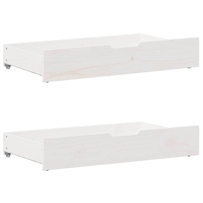 Bed frame without Mattress White 200x200 cm Solid Wood Pine