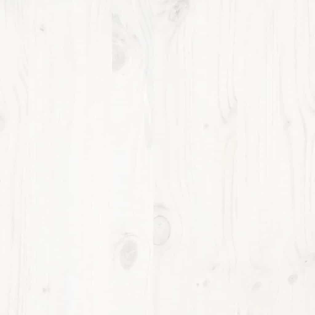 Bed frame without Mattress White 200x200 cm Solid Wood Pine