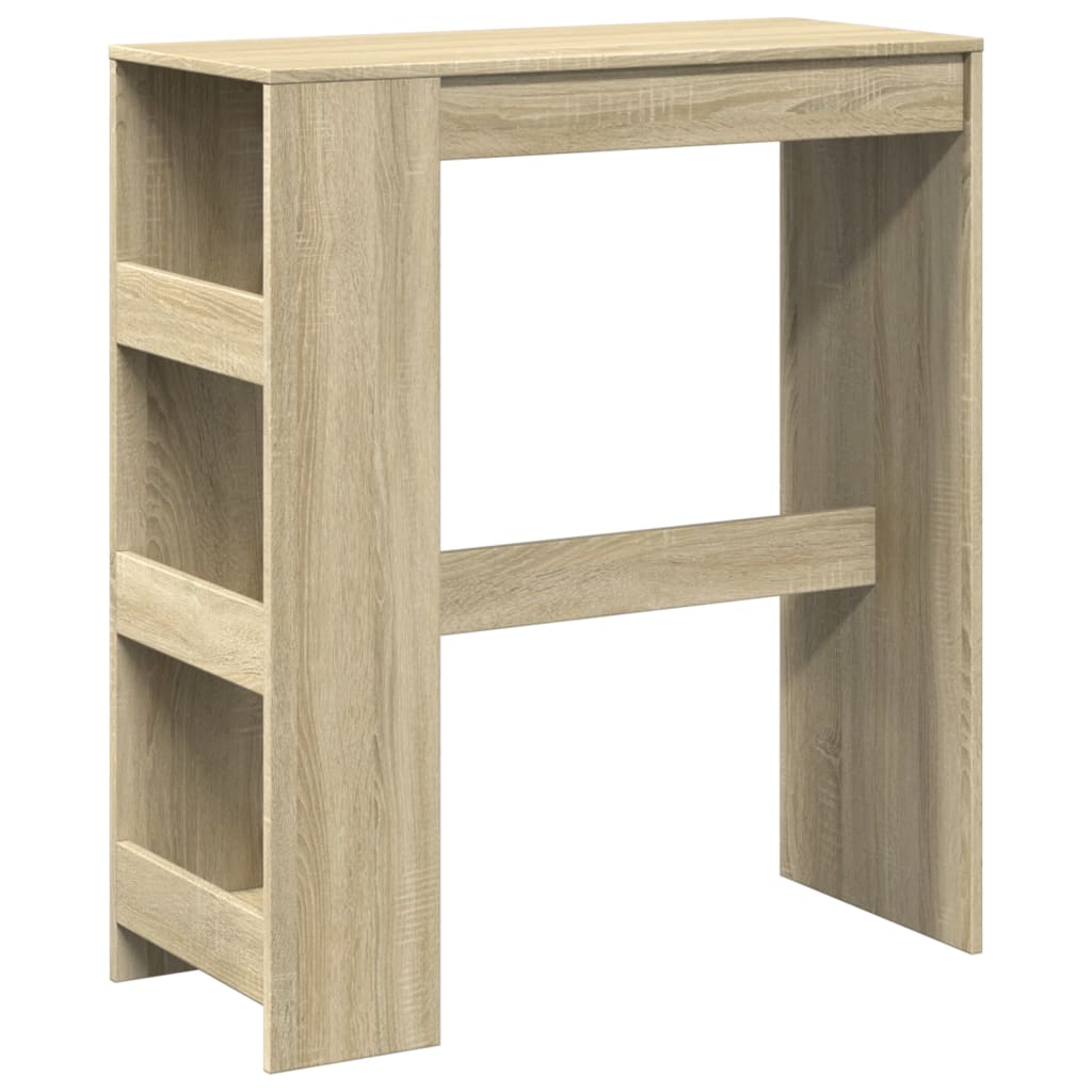 Sonoma Oak Bar Table with Racks, 90x40x103.5 cm, Engineered Wood