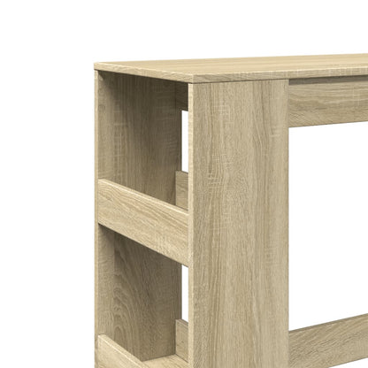 Sonoma Oak Bar Table with Racks, 90x40x103.5 cm, Engineered Wood