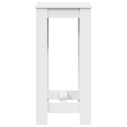 Stylish White Engineered Wood Bar Table 51x50x103.5 cm