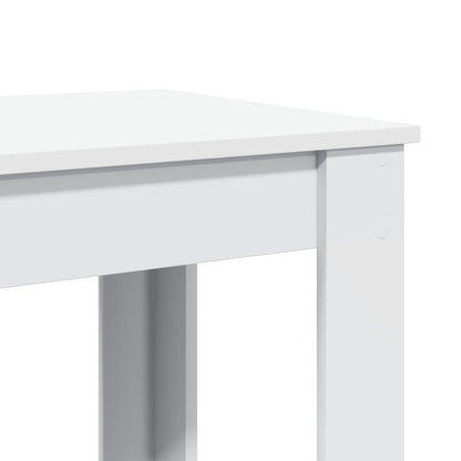Stylish White Engineered Wood Bar Table 51x50x103.5 cm