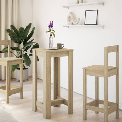 Sonoma Oak Bar Table, Engineered Wood, 51x50x103.5 cm