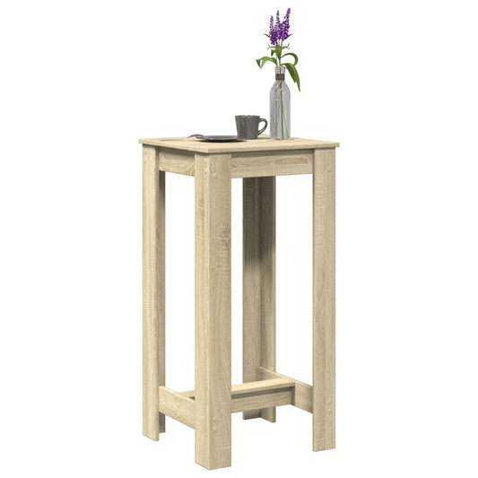 Sonoma Oak Bar Table, Engineered Wood, 51x50x103.5 cm