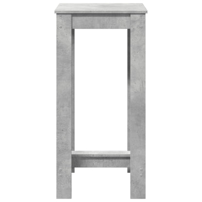 Concrete Grey Bar Table, Engineered Wood, 51x50x103.5 cm