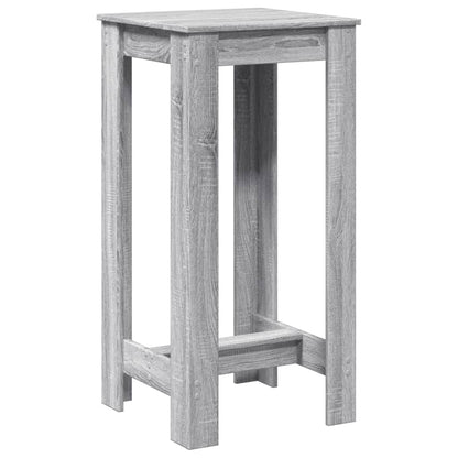 Grey Sonoma Bar Table, 51x50x103.5 cm, Engineered Wood