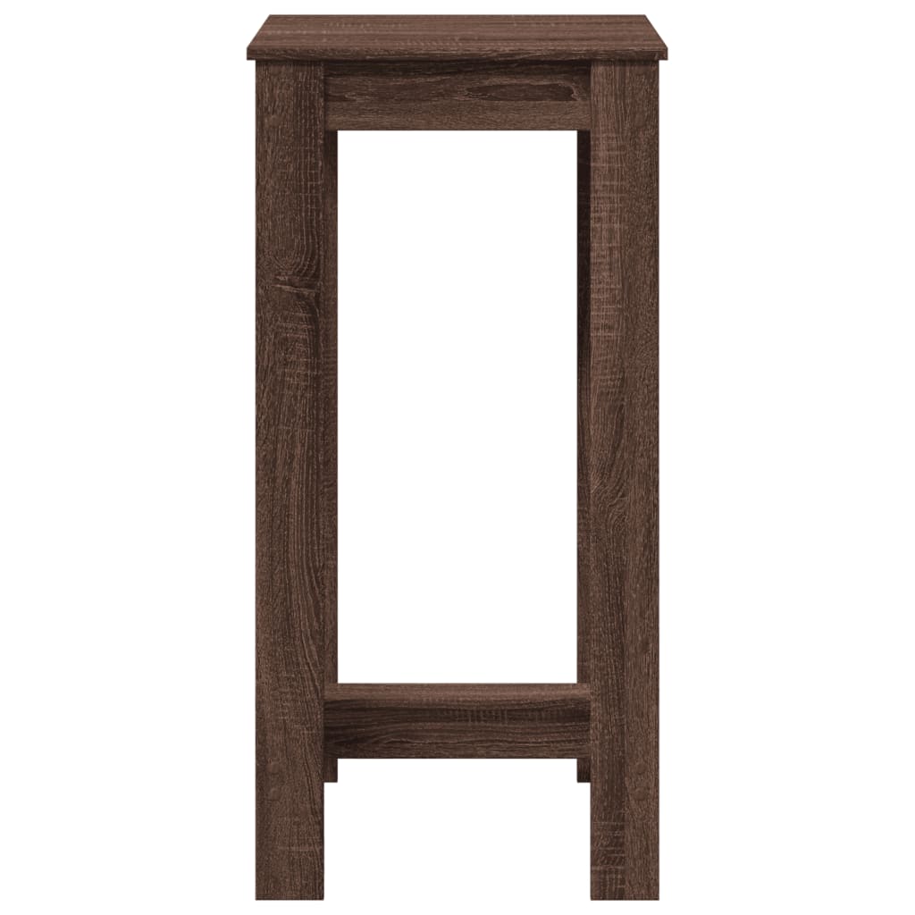 Brown Oak Engineered Wood Bar Table 51x50x103.5 cm