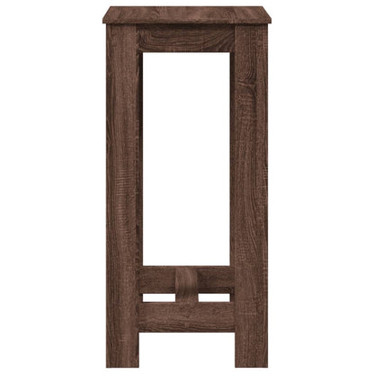 Brown Oak Engineered Wood Bar Table 51x50x103.5 cm