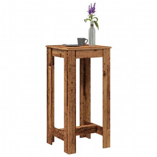 Rustic Bar Table, Engineered Wood, 51x50x103.5 cm