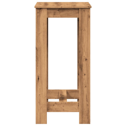 Artisan Oak Bar Table, Engineered Wood 51x50x103.5 cm